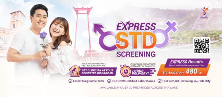 HIV and STD Test in Bangkok with MedEx | Express Testing at Home or 50+ Labs in Major Cities of Thailand | Anonymous & Confidential STD Testing