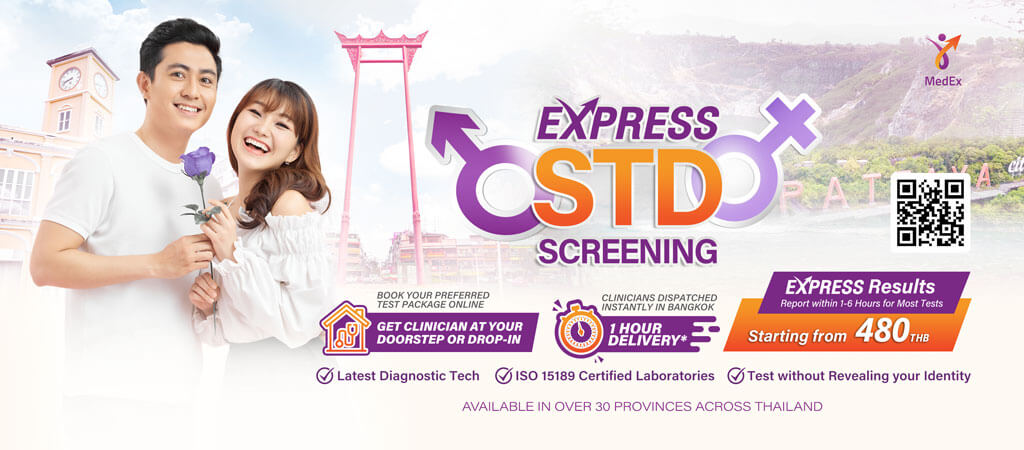 HIV and STD Test in Bangkok with MedEx | Express Testing at Home or 50+ Labs in Major Cities of Thailand | Anonymous & Confidential STD Testing