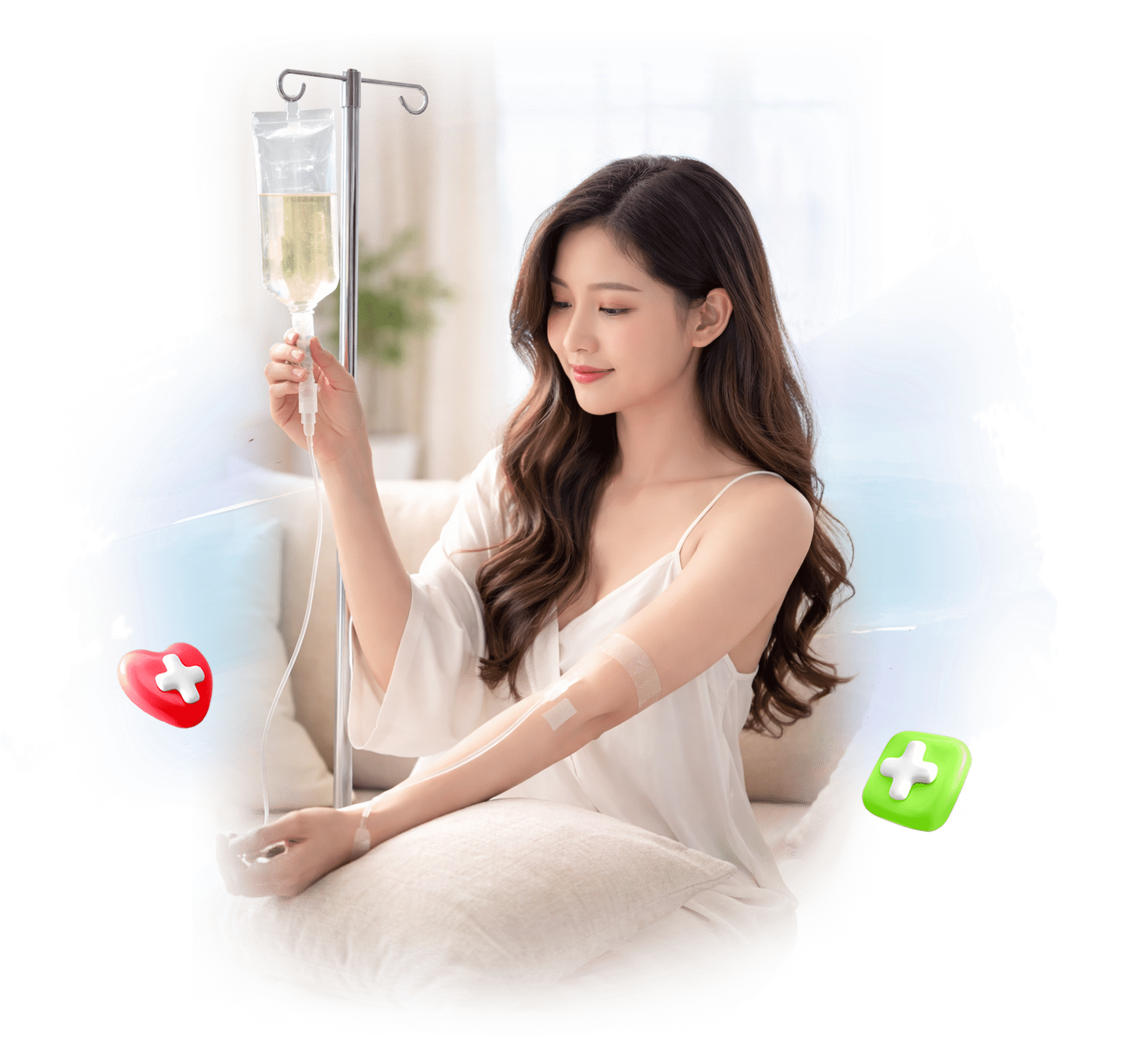 Woman receiving IV Drip Therapy at MedEx